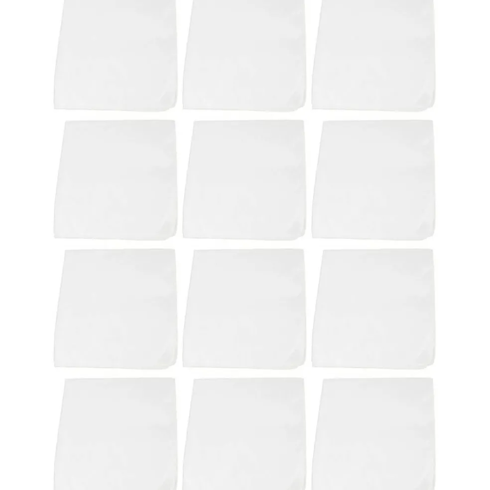 12 Pack Cotton Bandanas in Plain Colors for Crafts, Costumes, Workwear