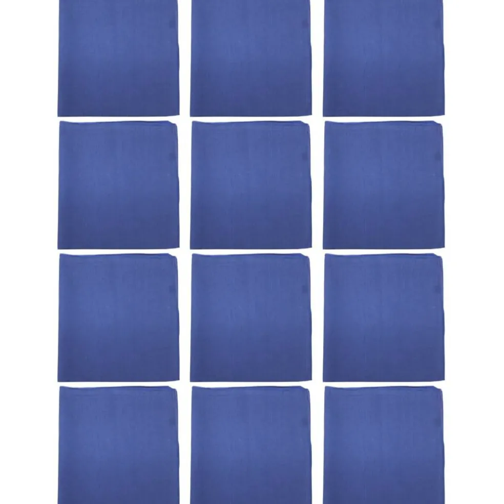 12 Pack Cotton Bandanas in Plain Colors for Crafts, Costumes, Workwear