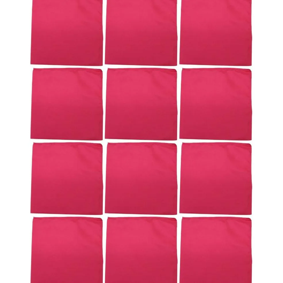 12 Pack Cotton Bandanas in Plain Colors for Crafts, Costumes, Workwear