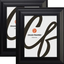 2 Pack Craig Frames Upscale Satin Black Picture Frame