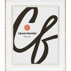 2 Pack Craig Frames Victoria White and Gold Picture Frame