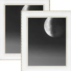 2 Pack Craig Frames Victoria White and Gold Picture Frame