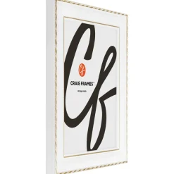 2 Pack Craig Frames Victoria White and Gold Picture Frame