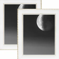 2 Pack Craig Frames Victoria White and Gold Picture Frame