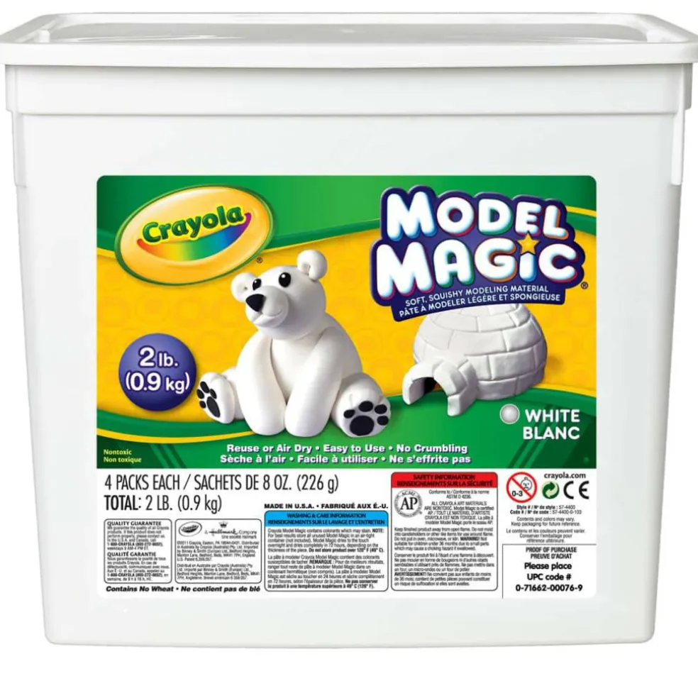 8 Pack: Crayola® 2lb. Model Magic® White Bucket