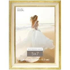 12 Pack: Cream & Gold Leaf 5" x 7" Frame, Expressions™ by Studio Décor®