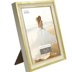 12 Pack: Cream & Gold Leaf 5" x 7" Frame, Expressions™ by Studio Décor®