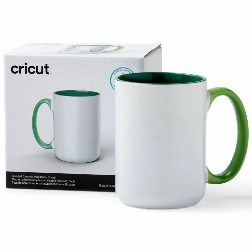 16 Pack: Cricut® 15oz. Beveled Ceramic Mug Blank
