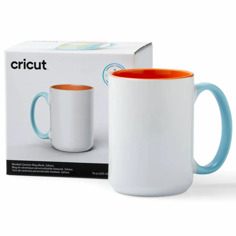16 Pack: Cricut® 15oz. Beveled Ceramic Mug Blank