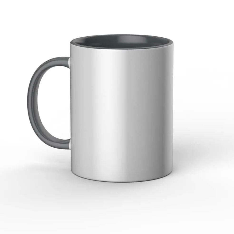 8 Pack: Cricut® 15oz. White & Gray Ceramic Mug Blank