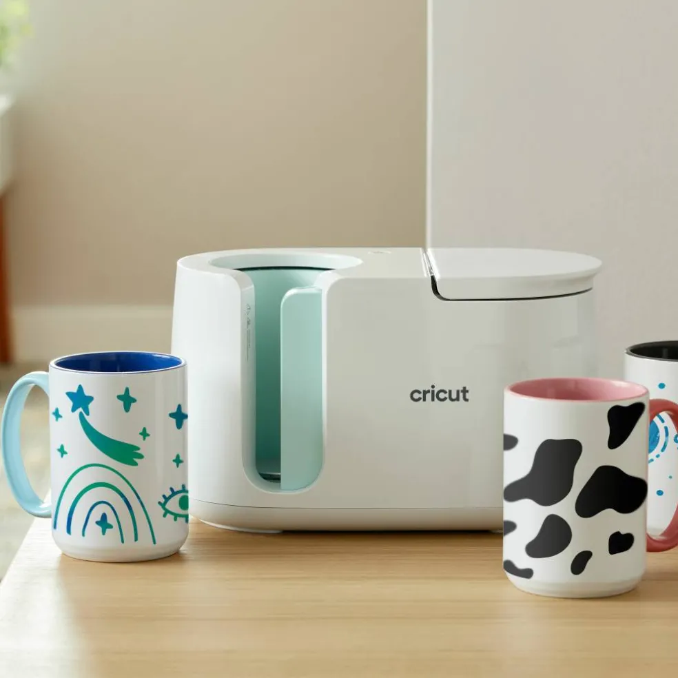 8 Pack: Cricut® 15oz. White & Gray Ceramic Mug Blank