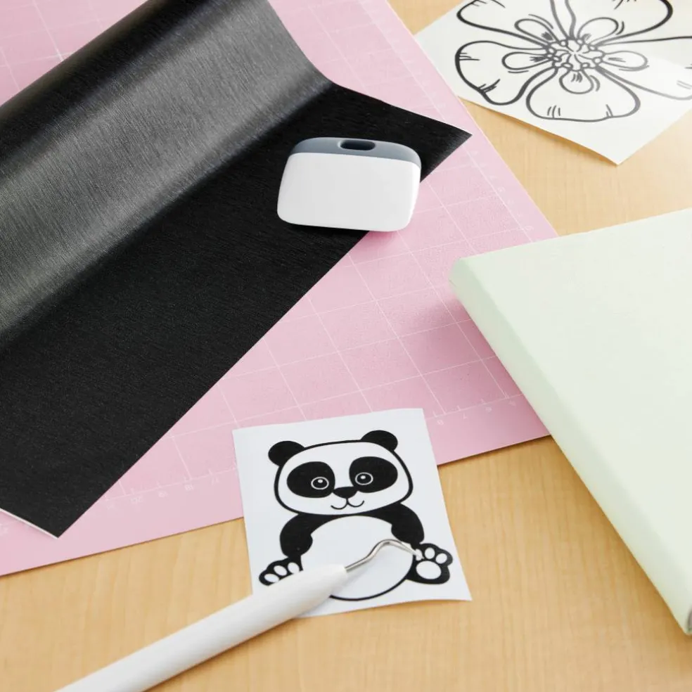 9 Pack: Cricut® Permanent Premium Vinyl™ True Brushed, Black