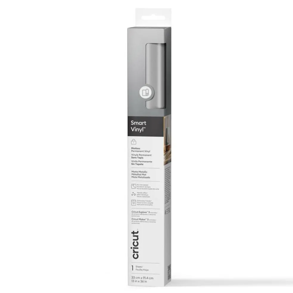 6 Pack: Cricut® Permanent Smart Vinyl™ Matte Metallic
