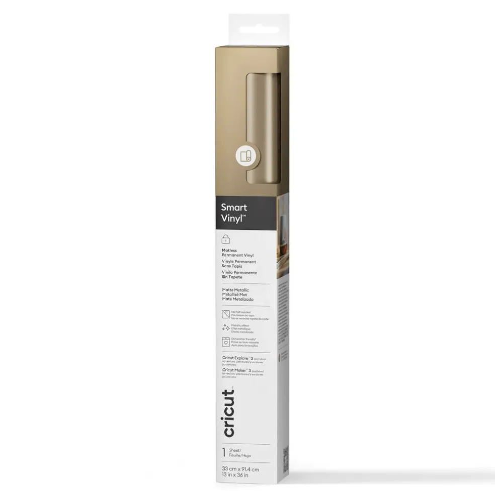 6 Pack: Cricut® Permanent Smart Vinyl™ Matte Metallic