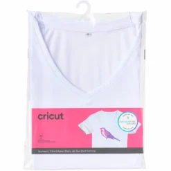 6 Pack: Cricut® Women's Blank V-Neck T-Shirt