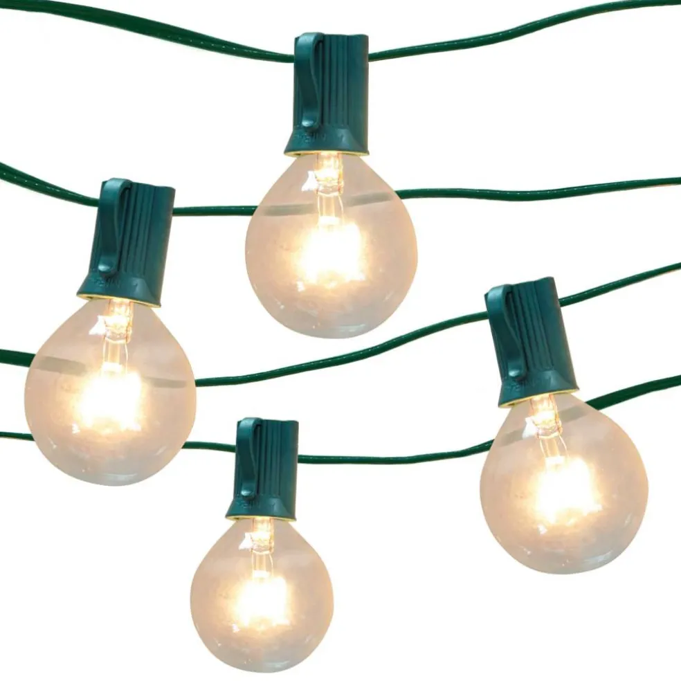 8 Pack: 16ct. Round G40 Bulb String Lights by Ashland™