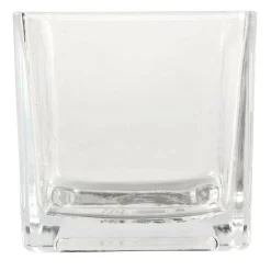 12 Pack: 5" Cube Glass Vase by Ashland®
