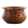 6 Pack: Curvy Sheesham Yarn Bowl by Loops & Threads™