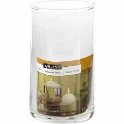 12 Pack: 6" Cylinder Glass Candle Holder by Ashland®