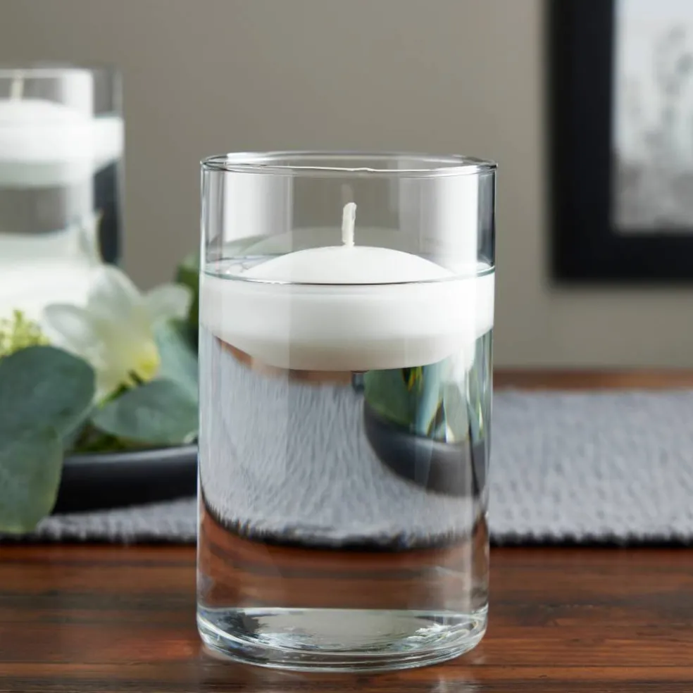 12 Pack: 6" Cylinder Glass Candle Holder by Ashland®