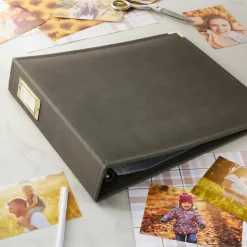 8 Pack: Dark Gray D-Ring Scrapbook Album by Recollections™