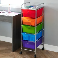 12 Pack: 5 Drawer Rolling Cart by Simply Tidy®