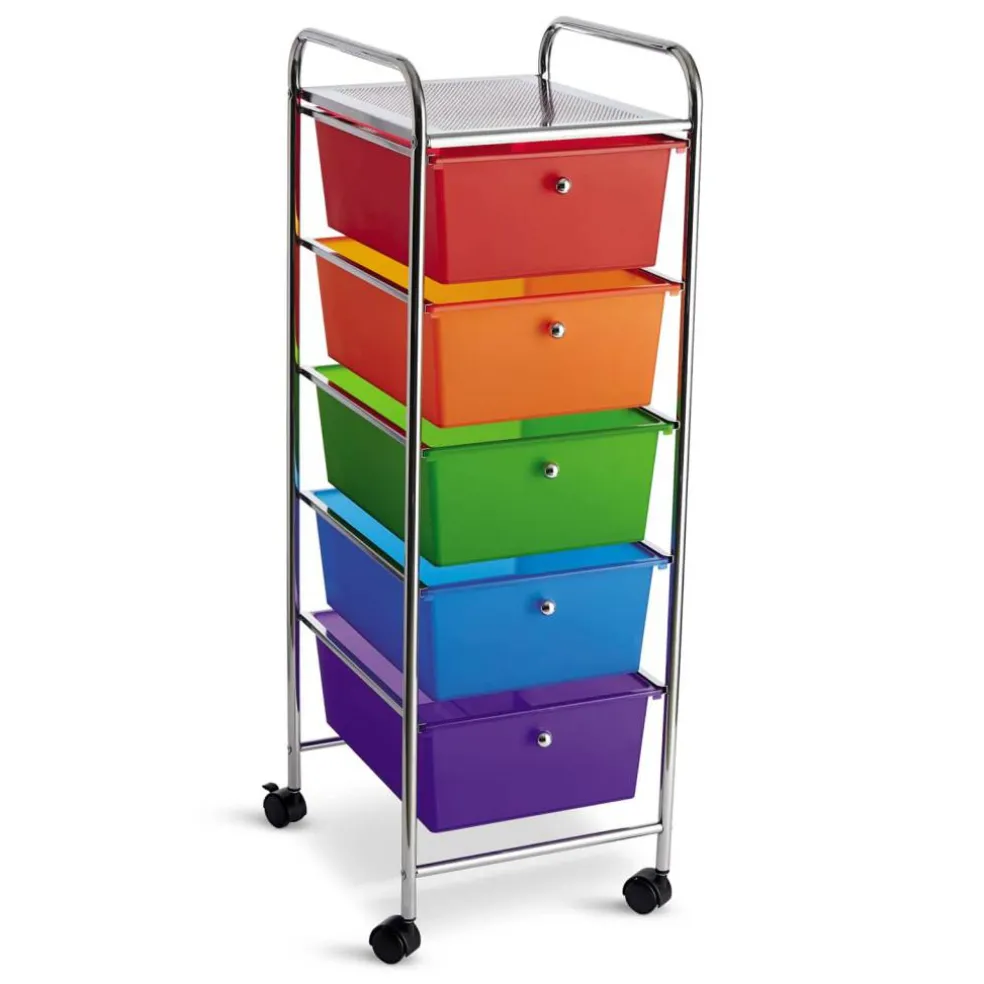 12 Pack: 5 Drawer Rolling Cart by Simply Tidy®