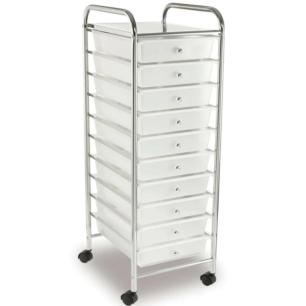 12 Pack: 10 Drawer Rolling Cart by Simply Tidy™