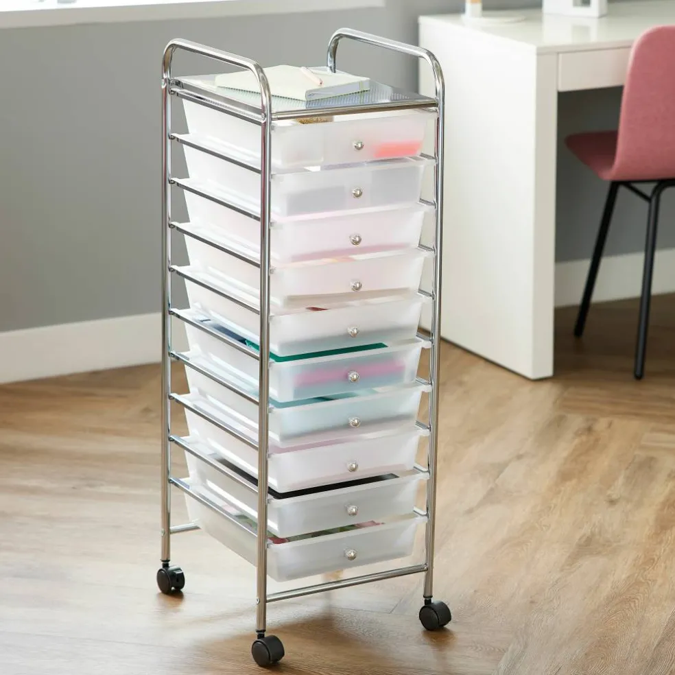 12 Pack: 10 Drawer Rolling Cart by Simply Tidy™
