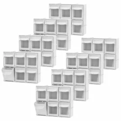 8 Pack: 6-Drawer Tip-Out Storage Bin by Simply Tidy®