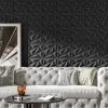 33 Pack 3D Wall Panel Diamond for Interior Wall Décor, PVC Flower Textured Wall Panels