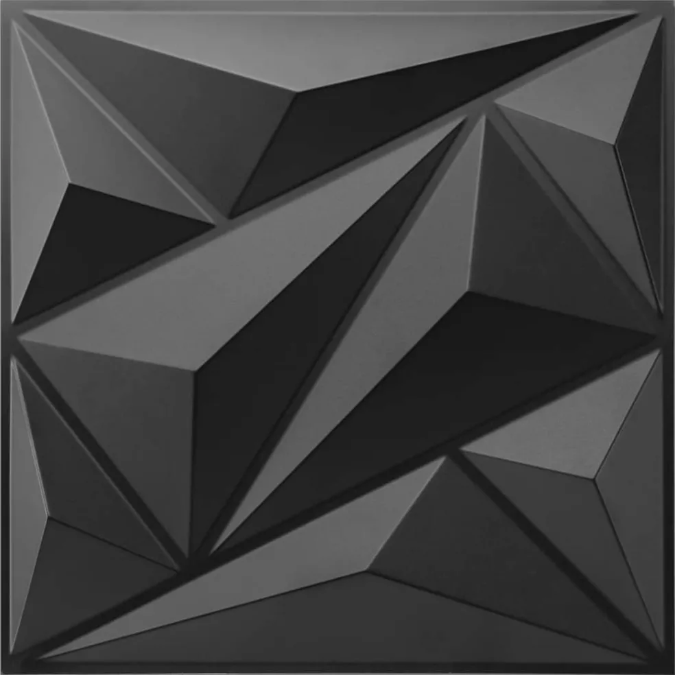 33 Pack 3D Wall Panel Diamond for Interior Wall Décor, PVC Flower Textured Wall Panels