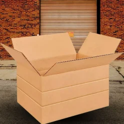 250 Pack Eco Friendly Multi Depth Corrugated Mailing Boxes Heavy Duty Cartons 11 1⁄4 x 8 3⁄4 x 6 Inch