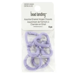12 Pack: Enameled Hinge Closure Assortment by Bead Landing™