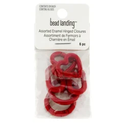12 Pack: Enameled Hinge Closure Assortment by Bead Landing™
