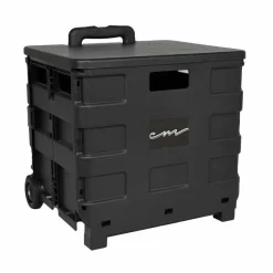 4 Pack: Everything Mary Collapsible Rolling Cart with Lid