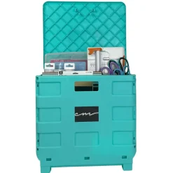 4 Pack: Everything Mary Collapsible Rolling Cart with Lid