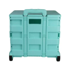 4 Pack: Everything Mary Collapsible Rolling Cart with Lid