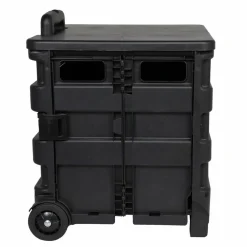 4 Pack: Everything Mary Collapsible Rolling Cart with Lid