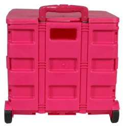 4 Pack: Everything Mary Collapsible Rolling Cart with Lid