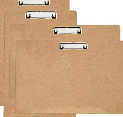 4-Pack Extra Large 11×17 in Wooden Clipboards – Vertical & Horizontal, Low Profile for Drawing & Art