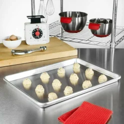 12 Pack: Fat Daddio's® ProSeries Bakeware Natural Aluminum Half Sheet Pan