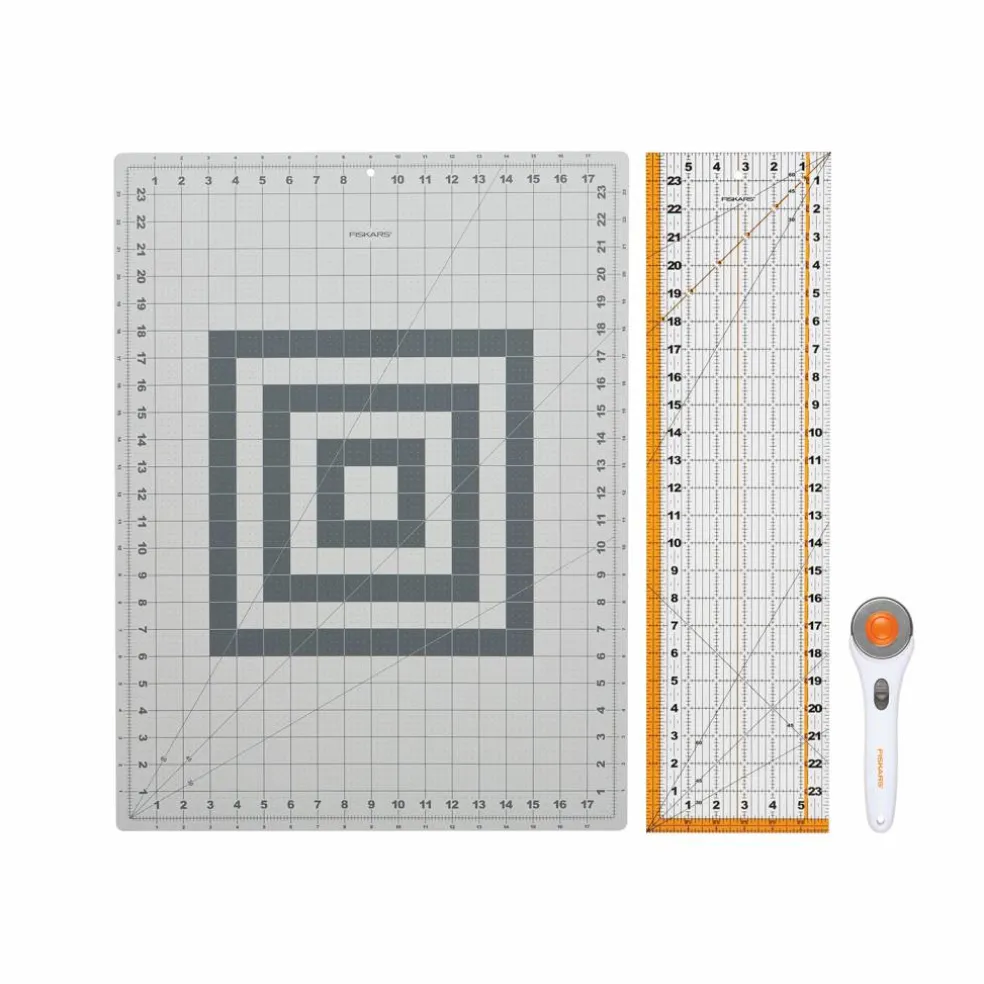 6 Pack: Fiskars® 3 Piece Fabric Cutting Set