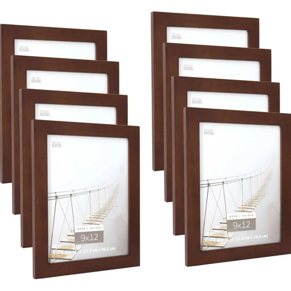 8 Pack: Flat Espresso 9" x 12" Frame, Home Collection by Studio Décor®