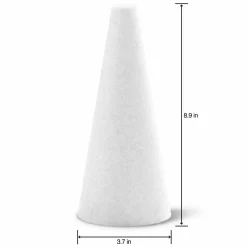 26 Pack: FloraCraft® CraftFōM Cone White, 3.7" x 8.9"