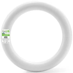 8 Pack: FloraCraft® CraftFōM Extruded Wreath White, 16