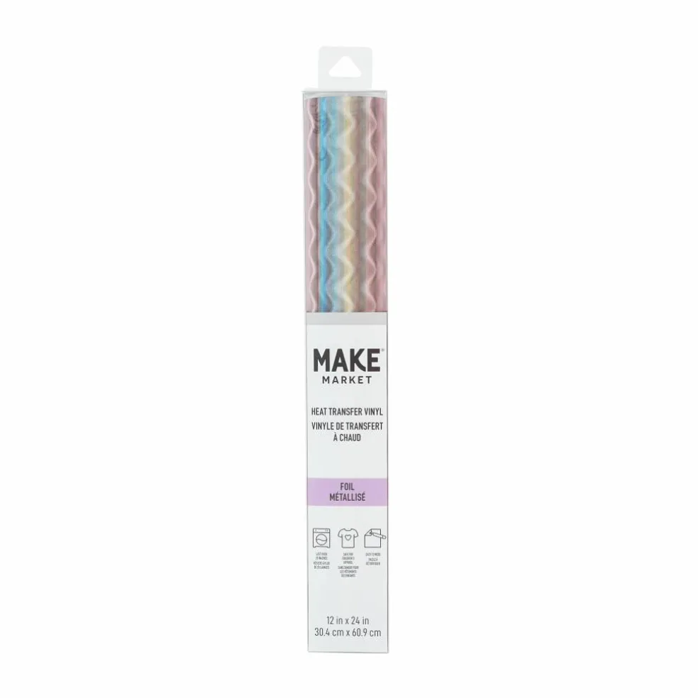 12 Pack: Foil Heat Transfer Vinyl by Make Market®