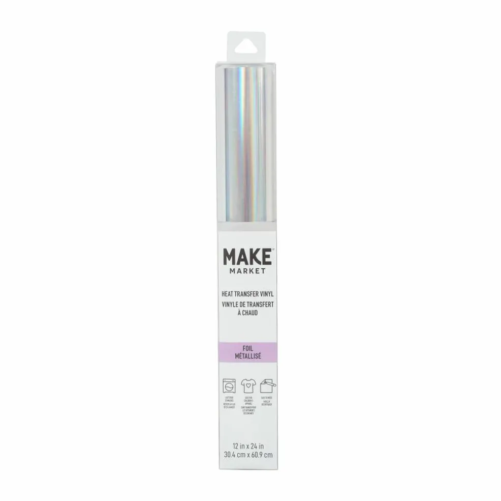 12 Pack: Foil Heat Transfer Vinyl by Make Market®