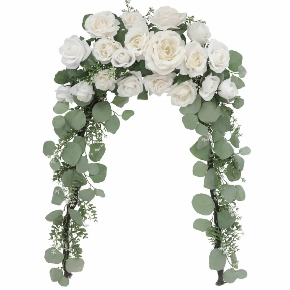 4 Pack: 6ft. Cream Rose Garland by Ashland®
