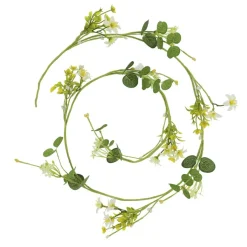 8 Pack: 5ft. White Wildflower Coiled Garland by Ashland®